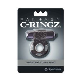 Fantasy C-Ringz Vibrating Super Ring With Bullet Black