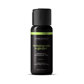 Wicked Lemongrass and Ginger Massage Oil 4 oz.