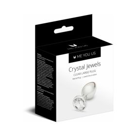 Me You Us Crystal Jewels Metal Plug Clear Large