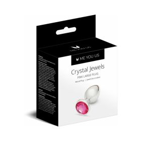 Me You Us Crystal Jewels Metal Plug Pink Large