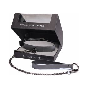 Coquette Pleasure Collar & Leash Grey