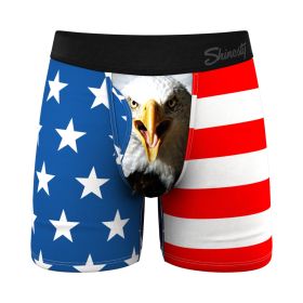 Shinesty The Mascot American Flag Ball Hammock Pouch Underwear with Fly L