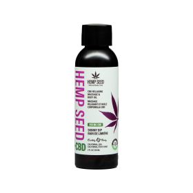 Earthly Body Hemp Seed CBD Relaxing Massage and Body Oil Skinny Dip 2 oz.