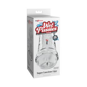 PDX Extreme Wet Pussies Super Luscious Lips Self-Lubricating Stroker Frosted