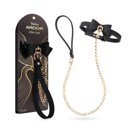 Temptasia Ardor Collar & Leash Black with Bow
