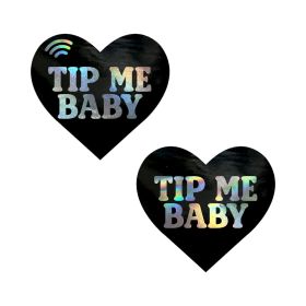 Neva Nude Tip Me Baby Holographic Heart Smart NFC Pasties