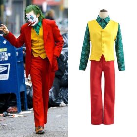 Joker Halloween Cosplay Costume, Arthur Fleck Joaquin Phoenix Suit (size: XS)