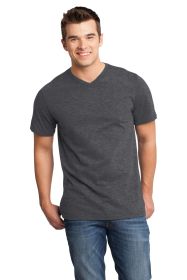 District Very Important Tee V-Neck DT6500 (Color: Heathered Charcoal, size: 3XL)